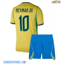Camisa de time de futebol Brasil Neymar Jr #10 Replicas 1º Equipamento Infantil Mundo 2026 Manga Curta (+ Calças curtas)